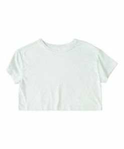 Top 10 โญ Roxy White Pink Hibiscus Sunset Crop Tee - ๐ง Girls ๐ฅฐ