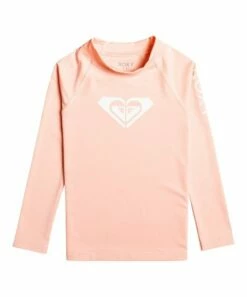 Wholesale 🛒 Roxy Peach Bud Roxy Logo Mock Neck Rashguard - Toddler & 👧 Girls ⌛
