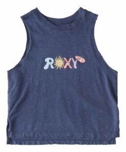 Hot Sale 👏 Roxy Bijou Blue 'Roxy' Crop Tank - 👧 Girls 🔥