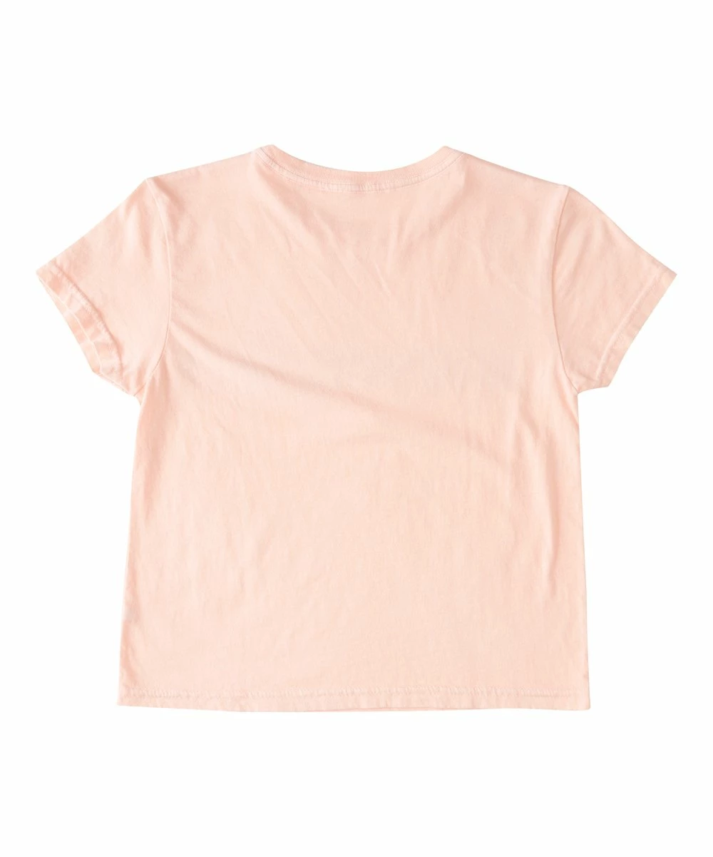 Hot Sale 😉 Roxy Peach Palm Tree Stripe Tee - 👧 Girls 🌟 2 Hot Sale 😉 Roxy Peach Palm Tree Stripe Tee - 👧 Girls 🌟 - Image 2