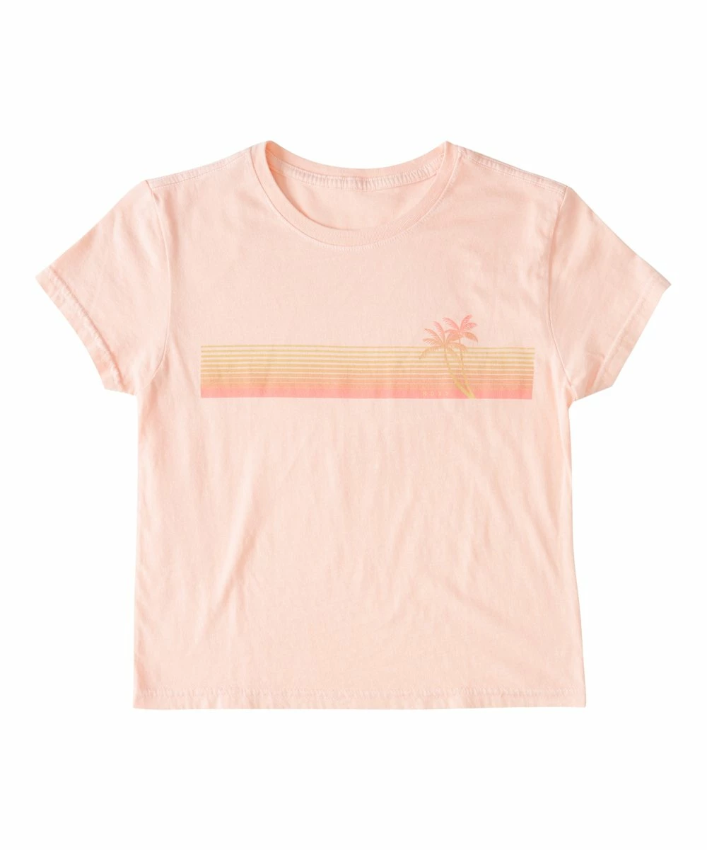 Hot Sale 😉 Roxy Peach Palm Tree Stripe Tee - 👧 Girls 🌟 1 Hot Sale 😉 Roxy Peach Palm Tree Stripe Tee - 👧 Girls 🌟