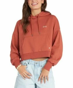 Top 10 🎉 Roxy Baked Clay Afternoon Hike Hoodie - Juniors ❤️ -Hot Sale Roxy Shop zu108141333 alt 1 tm1664821004