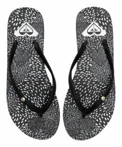Top 10 ✔️ Roxy White & Black Teardrop Heart Flip-Flop - 👩 Women 🧨 -Hot Sale Roxy Shop zu108141365 alt 3 tm1664821113