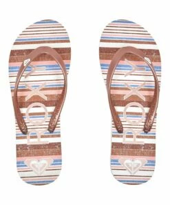Flash Sale ✔️ Roxy Pink Stripe 'Roxy' Tahiti Flip-Flop - 👩 Women 😍 -Hot Sale Roxy Shop zu108141414 alt 2 tm1661982178