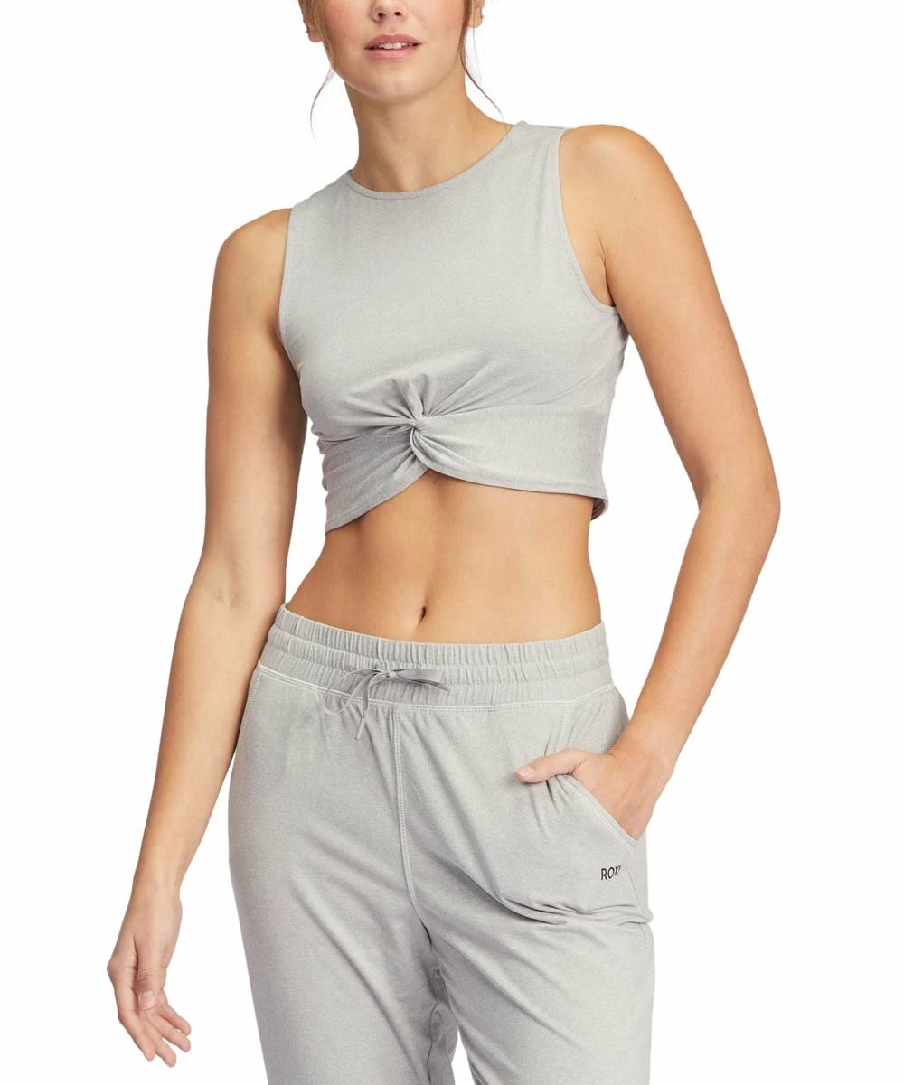 Buy ๐ Roxy Heritage Heather Twist-Hem Sun Might Shine Crop Top - Juniors ๐ 2 Buy ๐ Roxy Heritage Heather Twist-Hem Sun Might Shine Crop Top - Juniors ๐ - Image 2