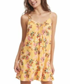 Wholesale 😍 Roxy Chamois Pressed Floral Be Right Back Sleeveless 👗 Dress - Juniors ❤️