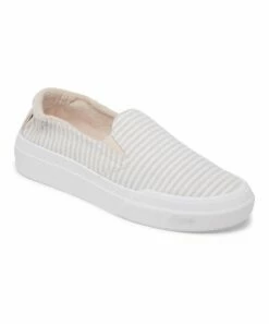 Cheapest ✔️ Roxy Tan Pinstripe Roxy Rae Slip-On 👟 Sneaker - 👩 Women 🎁
