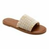 Deals 🌟 Roxy Wheat & White Woven Slide - 👩 Women 😀