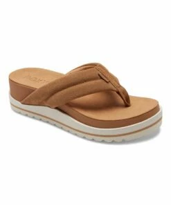 Wholesale 😍 Roxy Tan Chunky Suede 🩴 Sandal - 👩 Women 😍