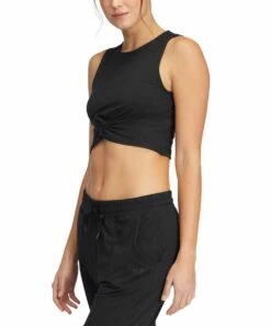 Top 10 🛒 Roxy Anthracite Twist-Hem Sun Might Shine Crop Top - Juniors 👍 -Hot Sale Roxy Shop zu108144962 alt 3 tm1664821235