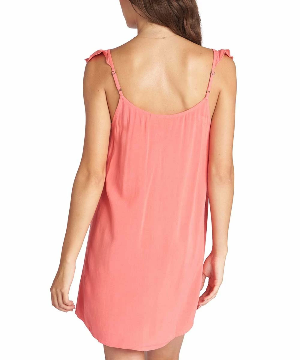 Coupon ❤️ Roxy Tea Rose Future Thoughts Cami-Strap Keyhole-Front Mini 👗 Dress - Juniors 🛒 3 Coupon ❤️ Roxy Tea Rose Future Thoughts Cami-Strap Keyhole-Front Mini 👗 Dress - Juniors 🛒 - Image 3