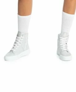 Top 10 🔥 Roxy Light Gray Spotted Roxy Rae High-Top 👟 Sneaker - 👩 Women 🤩 -Hot Sale Roxy Shop zu108146218 alt 2 tm1664821235