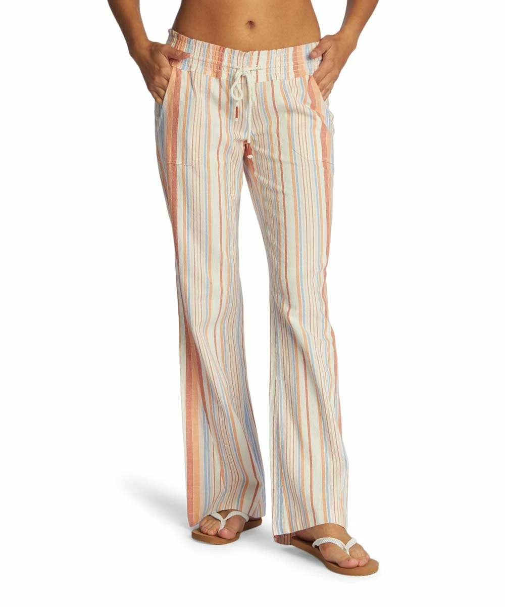 Best Sale 😀 Roxy Snow White Stripe Oceanside Pocket Lounge Pants - Juniors 🎁 2 Best Sale 😀 Roxy Snow White Stripe Oceanside Pocket Lounge Pants - Juniors 🎁 - Image 2
