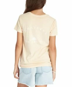 Promo ๐ Roxy Beige Allure 'Grateful For The Sun' Boyfriend Tee - Juniors ๐