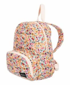 Discount ๐ Roxy Pink & Pastel Rose Floral Swept Up Always Core ๐ Backpack ๐