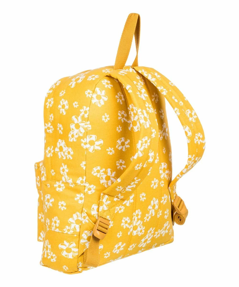 New 👏 Roxy Yolk Yellow Floral Sugar Baby Canvas 🎒 Backpack 🎁 4 New 👏 Roxy Yolk Yellow Floral Sugar Baby Canvas 🎒 Backpack 🎁 - Image 4