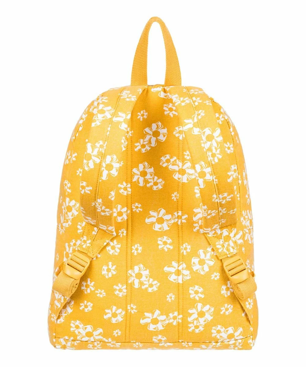 New 👏 Roxy Yolk Yellow Floral Sugar Baby Canvas 🎒 Backpack 🎁 5 New 👏 Roxy Yolk Yellow Floral Sugar Baby Canvas 🎒 Backpack 🎁 - Image 5