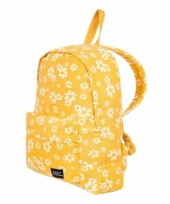 New ๐ Roxy Yolk Yellow Floral Sugar Baby Canvas ๐ Backpack ๐