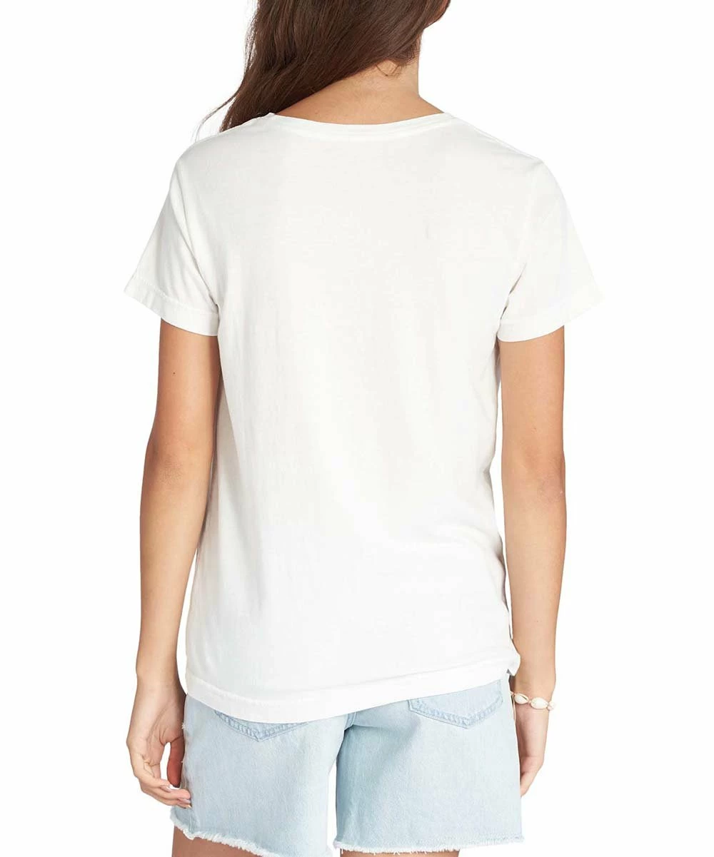 Cheap 👍 Roxy Snow White & Orange 'Paradise' Watercolor Boyfriend Tee - Juniors 🎉 3 Cheap 👍 Roxy Snow White & Orange 'Paradise' Watercolor Boyfriend Tee - Juniors 🎉 - Image 3