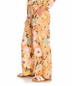 Outlet 🌟 Roxy Toasted Nut Bloom Midnight Avenue Pocket Wide-Leg Pants - Juniors 🛒 -Hot Sale Roxy Shop zu108147391 alt 1 tm1661981990