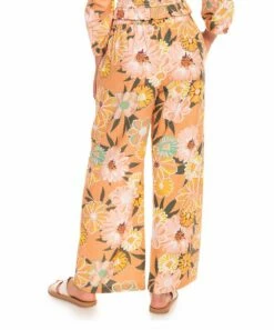 Outlet 🌟 Roxy Toasted Nut Bloom Midnight Avenue Pocket Wide-Leg Pants - Juniors 🛒 -Hot Sale Roxy Shop zu108147391 alt 3 tm1661981990