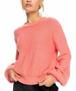 Top 10 ๐ Roxy Tea Rose Loft Music Bishop Sleeve Sweater - Juniors ๐ฅ