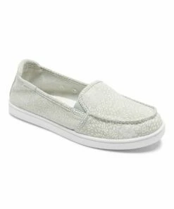 Deals ⭐ Roxy Olive Night & White Minnow Slip-on 👟 Sneaker - 👩 Women 🎁