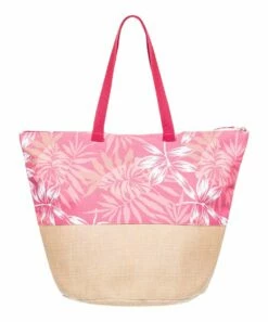 Coupon 🔔 Roxy Beige & Hibiscus Seaside Waikiki Life Tote 🥰 -Hot Sale Roxy Shop zu108153558 alt 2 tm1661981895