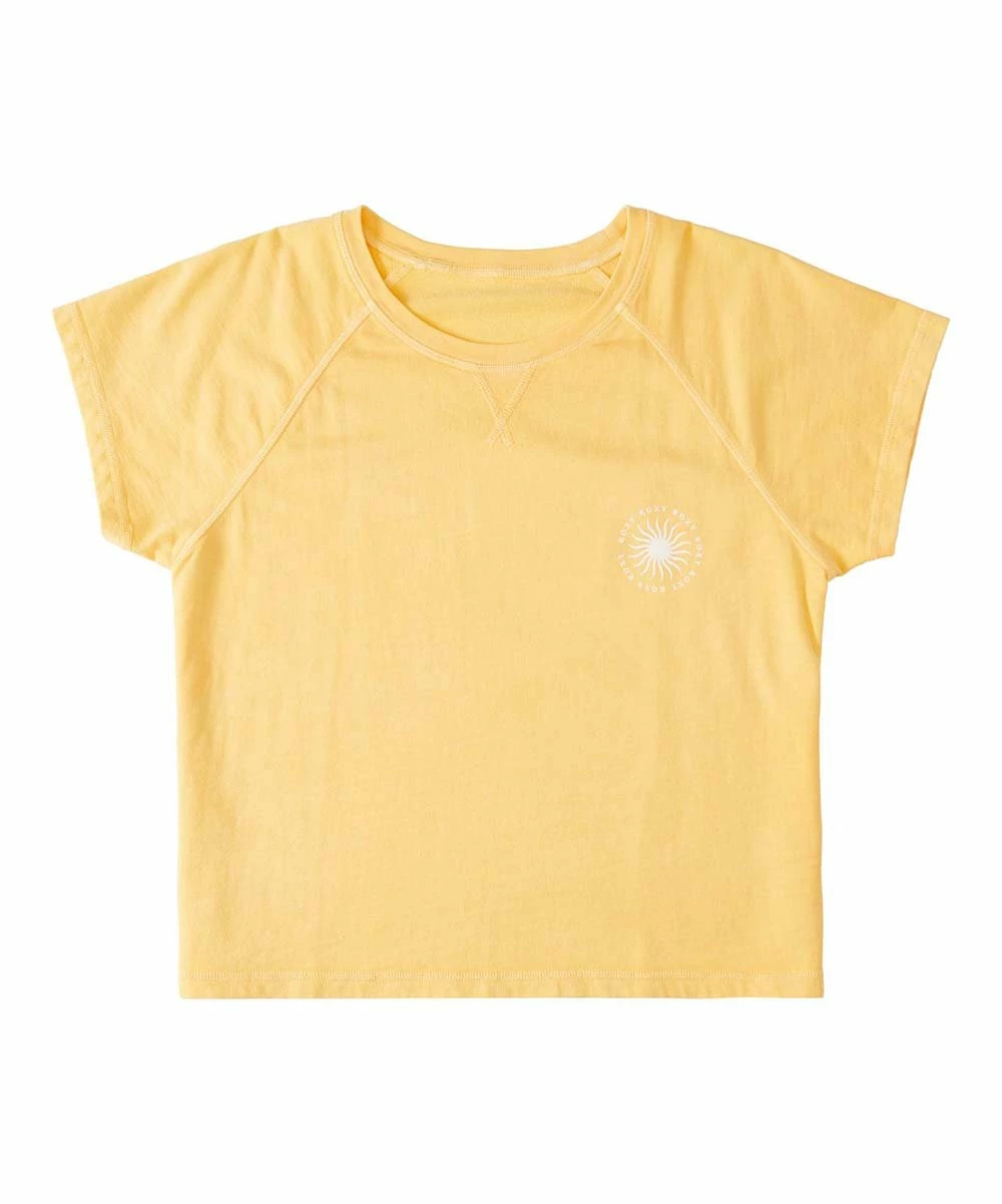 Brand new โ๏ธ Roxy Yolk Yellow Sun Around Us Short-Sleeve Crewneck Tee - Juniors ๐ 5 Brand new โ๏ธ Roxy Yolk Yellow Sun Around Us Short-Sleeve Crewneck Tee - Juniors ๐ - Image 5