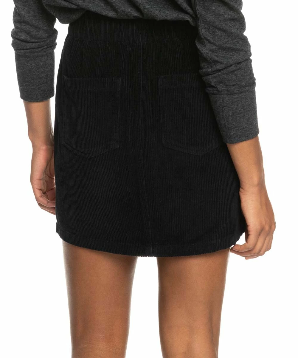 Budget 😀 Roxy Anthracite Corduroy Silent Days Mini 👗 Skirt - Juniors ✔️ 3 Budget 😀 Roxy Anthracite Corduroy Silent Days Mini 👗 Skirt - Juniors ✔️ - Image 3