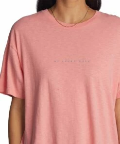 Promo 🌟 Roxy Strawberry Pink Sunset Crewneck Tee - Juniors 👍 -Hot Sale Roxy Shop zu109188560 alt 3 tm1664821894