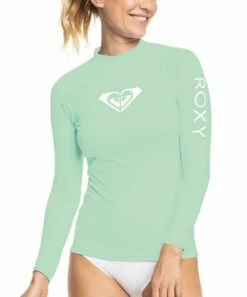 Outlet 👍 Roxy Pastel Green Logo Rashguard - Juniors 😉 -Hot Sale Roxy Shop zu109188565 alt 3 tm1664821894