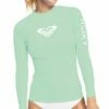 Outlet 👍 Roxy Pastel Green Logo Rashguard - Juniors 😉
