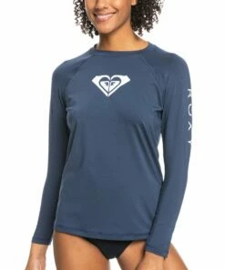Cheap 🧨 Roxy Mood Indigo Logo Rashguard - Juniors 🧨