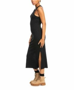 Outlet 👍 Roxy Anthracite Sleeveless Moon Glow Midi 👗 Dress - Juniors 😍 -Hot Sale Roxy Shop zu109188758 alt 1 tm1664830950