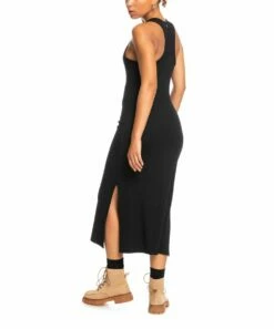 Outlet 👍 Roxy Anthracite Sleeveless Moon Glow Midi 👗 Dress - Juniors 😍 -Hot Sale Roxy Shop zu109188758 alt 2 tm1664830950