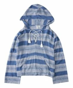 Best reviews of 🧨 Roxy Bijou Blue Horizon Stripe Head On Over Hoodie - Juniors 🌟 -Hot Sale Roxy Shop zu109193525 alt 2 tm1664830950