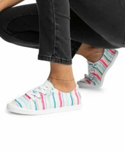 Flash Sale ✔️ Roxy Pink & Blue Stripe Bayshore 👟 Sneaker - 👩 Women ⌛ 6 Flash Sale ✔️ Roxy Pink & Blue Stripe Bayshore 👟 Sneaker - 👩 Women ⌛ -Hot Sale Roxy Shop zu109193590 alt 3 tm1664830950