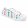 Flash Sale ✔️ Roxy Pink & Blue Stripe Bayshore 👟 Sneaker - 👩 Women ⌛