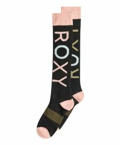 Best Pirce 😉 Roxy True Black Misty 🧦 Socks - 👩 Women 🎁 -Hot Sale Roxy Shop zu110753397 alt 3 tm1672347610
