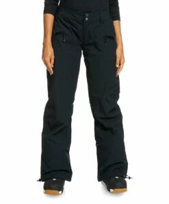 Outlet 🧨 Roxy True Black Wood Rose Snow Pants - Juniors 🧨