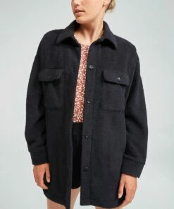 Best Sale 💯 Roxy Anthracite Over & Out Shacket - Juniors ✔️