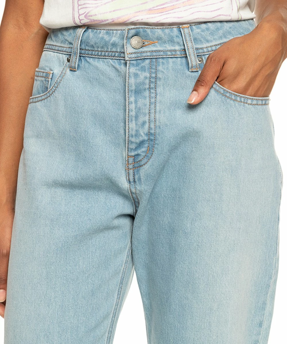 Best Pirce ๐งจ Roxy Light Blue Electric Move Crop Straight-Leg ๐ Jeans - Juniors ๐ 2 Best Pirce ๐งจ Roxy Light Blue Electric Move Crop Straight-Leg ๐ Jeans - Juniors ๐ - Image 2