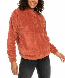 Outlet ๐ Roxy Etruscan Red Surf Spray Hooded Pullover - Juniors ๐ฅฐ