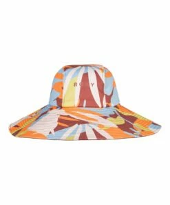 Promo 🤩 Roxy Rustic Brown Floral Star Is Born Wide Brim Sunhat 🤩 -Hot Sale Roxy Shop zu111503909 alt 1 tm1672841876