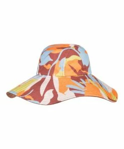 Promo 🤩 Roxy Rustic Brown Floral Star Is Born Wide Brim Sunhat 🤩 -Hot Sale Roxy Shop zu111503909 main tm1672838049