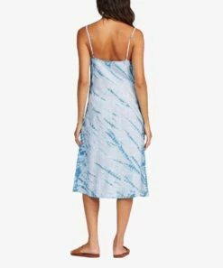 Cheap 👍 Roxy Corsair Blue & White Tie-Dye Wild Ties Shift 👗 Dress - Juniors 🎉 -Hot Sale Roxy Shop zu96564608 alt 2 tm1632504358