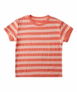 Best deal 🔔 Roxy Dubarry Stripe 'Beach' Short-Sleeve Tee - 👧 Girls 🌟
