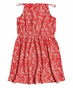 Best deal 🥰 Roxy Poppy Red Berry Sleeveless A-Line 👗 Dress - 👧 Girls ⌛